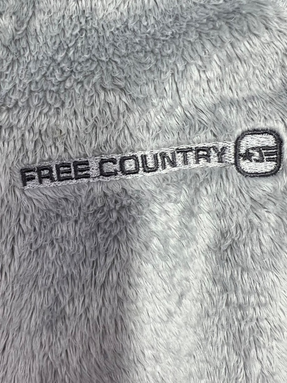 |•FREE COUNTRY•| Grey Activewear Fleece Jacket Size Small - Picture 5 of 6